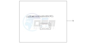 CB1000R9 Australia - (U) drawing 3D LOGO SILVER