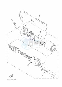 XT250 XT250P (B1UK) drawing STARTING MOTOR