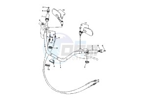 XV MIDNIGHT STAR 1900 drawing STEERING HANDLE- CABLE