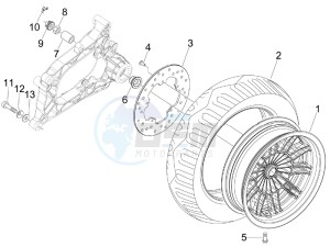 MP3 250 (USA) USA drawing Rear Wheel