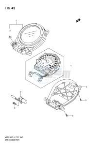 VLR1800 (E2) drawing SPEEDOMETER (VLR1800UFL1 E19)