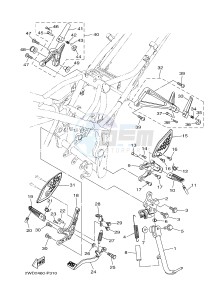 YZF-R25A 249 (BS82) drawing STAND & FOOTREST