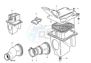 MITO EVOL.125 drawing AIR CLEANER