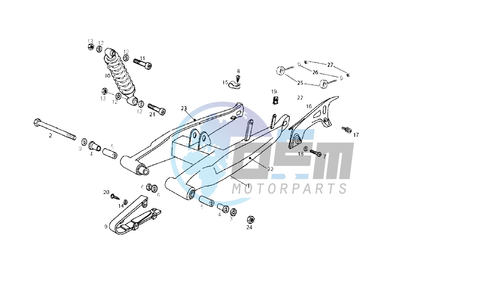 SWING ARM - SHOCK ABSORBER