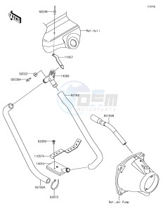 JET SKI SX-R JS1500AJF EU drawing Bilge System