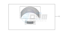 CB600F39 UK - (E / MKH ST) drawing WHEEL STICKER PEARL ACID YELLOW