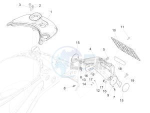 Primavera 50 2T (EMEA, APAC) drawing Rear cover - Splash guard