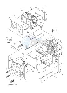 XP500 TMAX T-MAX 530 (2PW1) drawing CYLINDER