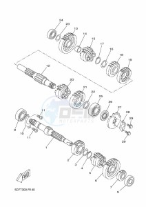 MT-125 ABS MT125-A (BR37) drawing TRANSMISSION