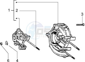 Ciao 50 drawing Cranckcase assy