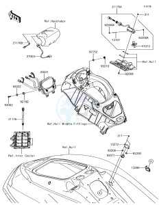 JET SKI ULTRA 310X JT1500LEF EU drawing Meters