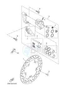 YPR250RA XMAX 250 ABS EVOLIS 250 ABS (2DL7 2DL7) drawing FRONT BRAKE CALIPER