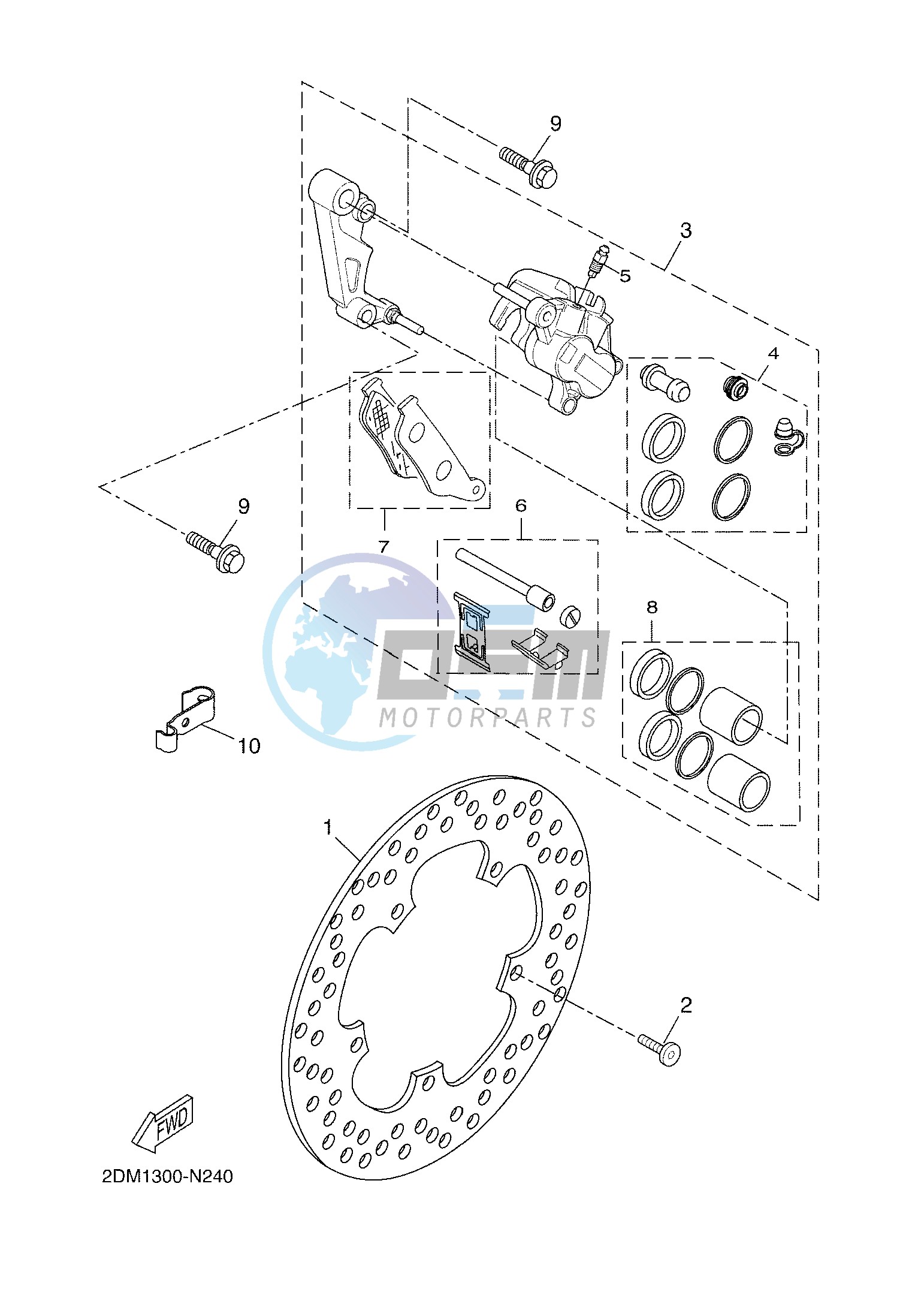 FRONT BRAKE CALIPER