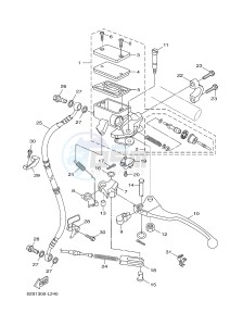 HW125 XENTER 125 (53B5) drawing FRONT MASTER CYLINDER