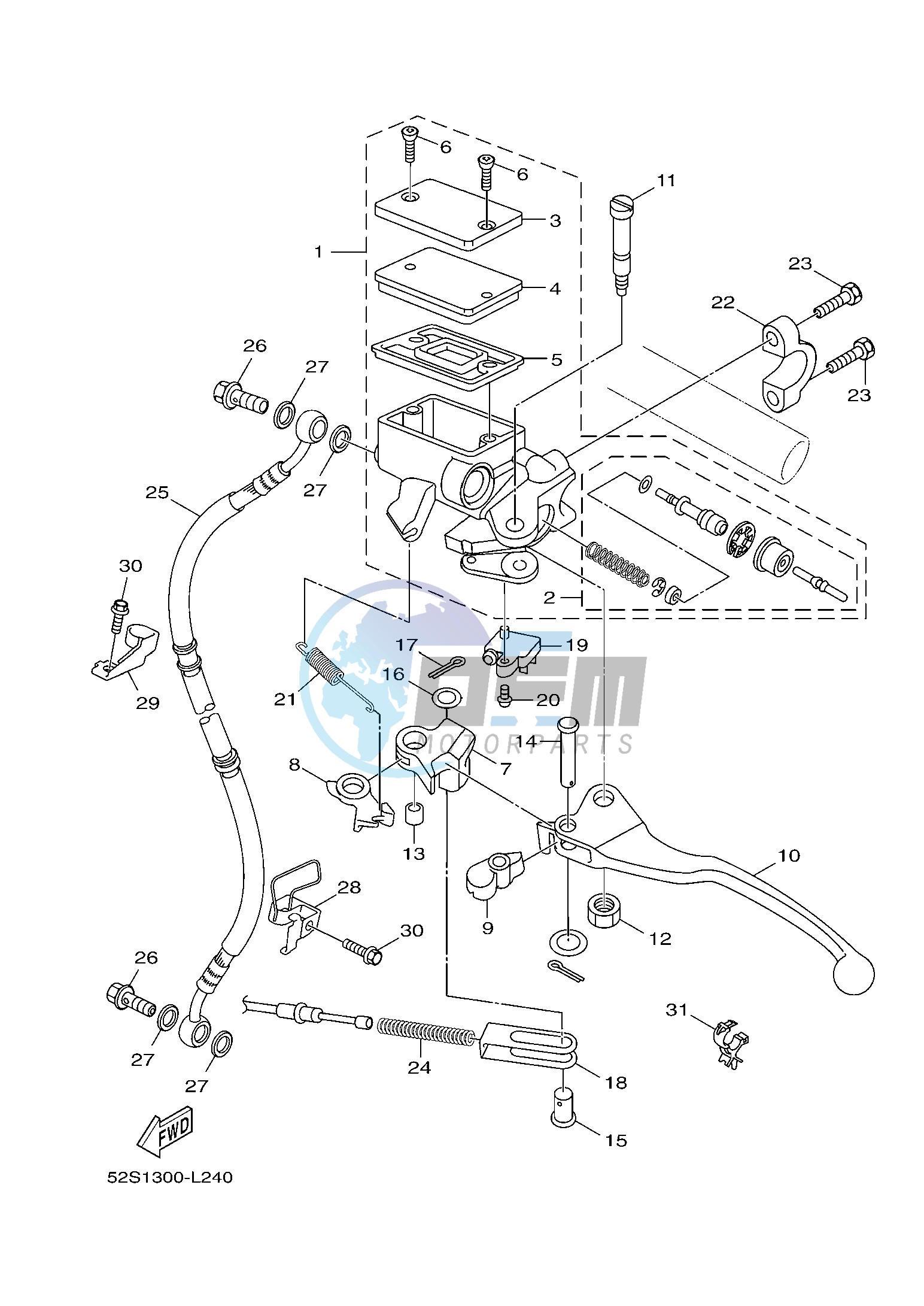 FRONT MASTER CYLINDER