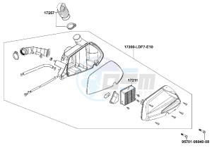 AGILITY 125cc drawing Air Cleaner