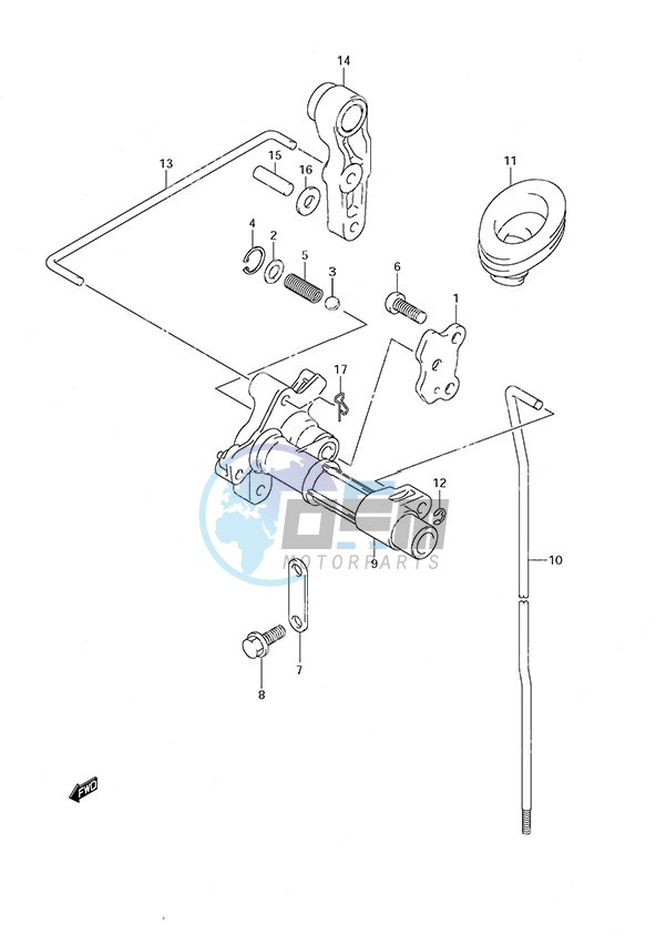 Clutch Rod w/Remote Control