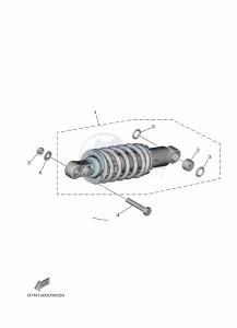 MT-09 MTN890-U (BMR1) drawing REAR SUSPENSION