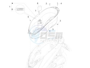 MEDLEY 150 4T IE ABS E4-2016-2018 (EMEA) drawing Helmet housing - Undersaddle