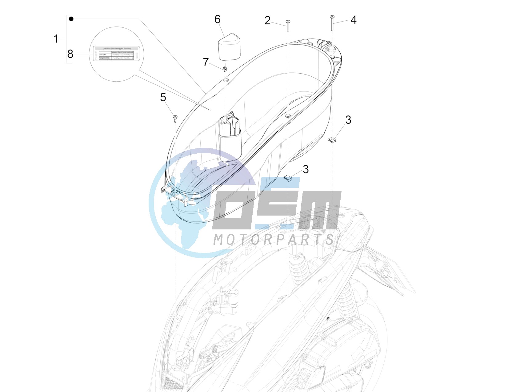 Helmet housing - Undersaddle