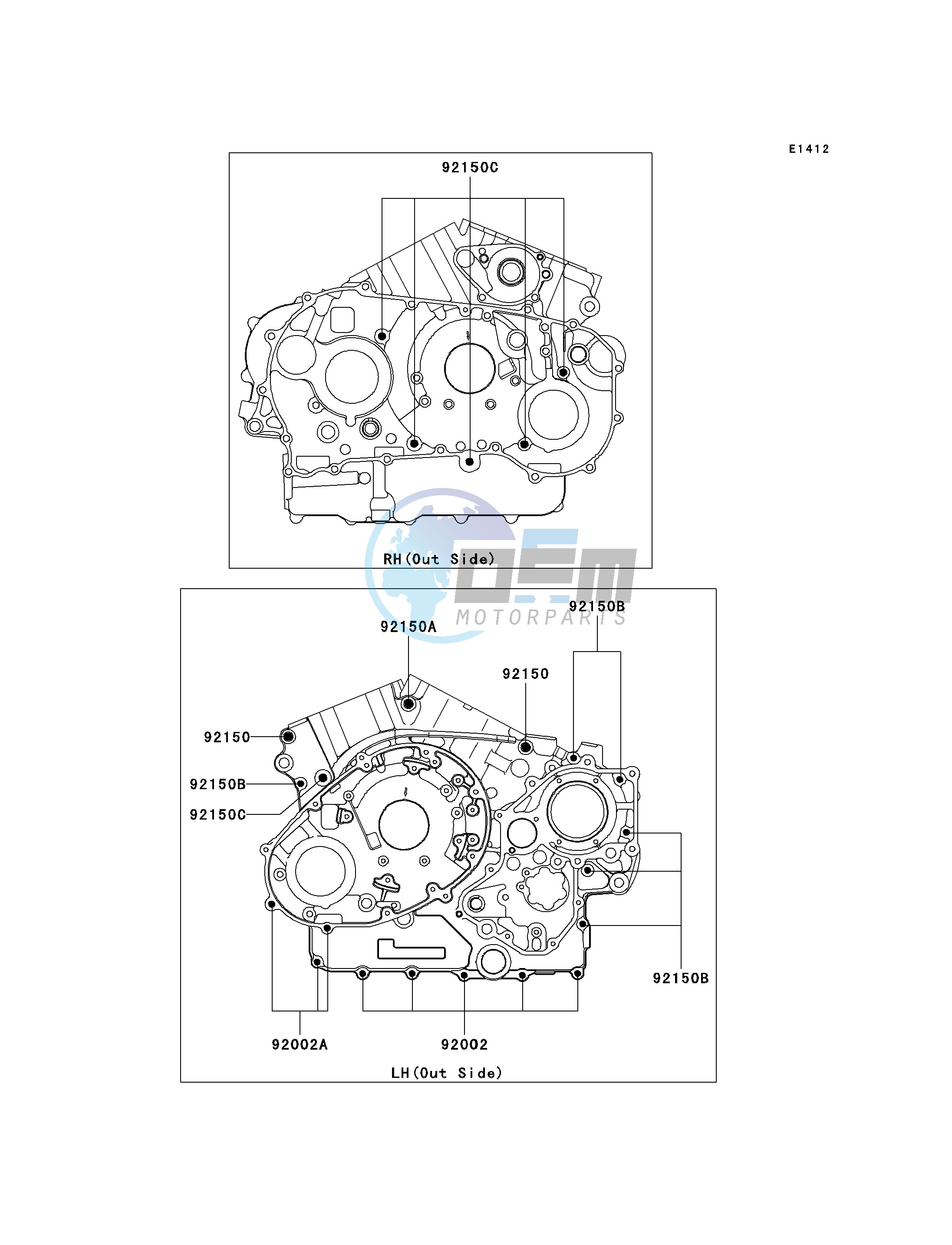 CRANKCASE BOLT PATTERN