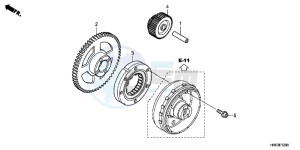 TRX500FED TRX500FE Europe Direct - (ED) drawing STARTING GEAR