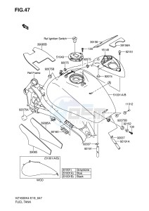 VZ1600 (E19) drawing FUEL TANK