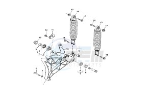 YP R X-MAX 250 drawing REAR SHOCK ABSORBER