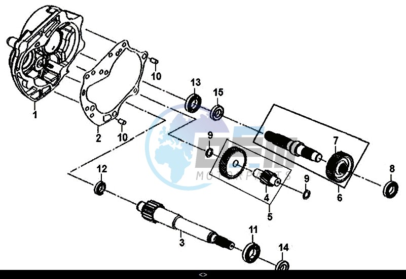 MISSION CASE-DRIVE SHAFT