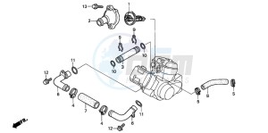 VT125C drawing WATER HOSE