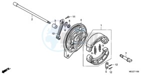 VT750C9 Korea - (KO) drawing REAR BRAKE PANEL