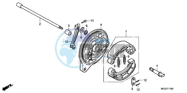 REAR BRAKE PANEL