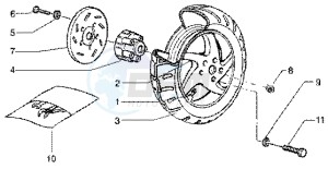 Runner 50 SP drawing Rear Wheel