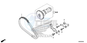 TRX500FM6G TRX680 Europe Direct - (ED) drawing CAM CHAIN/ TENSIONER