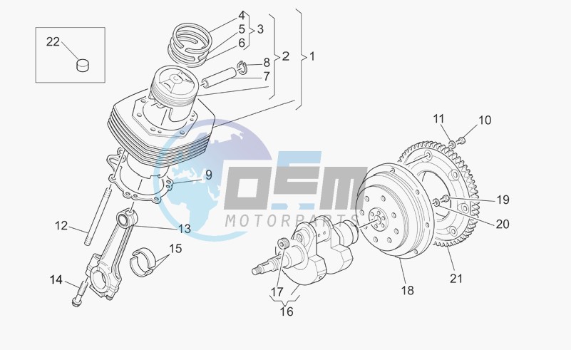 Crankshaft cpl.