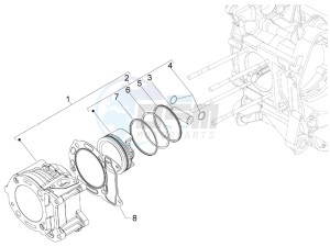 Granturismo 200 L UK drawing Cylinder - piston - wrist pin unit