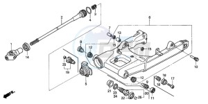 ST1300 drawing SWINGARM