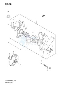 LT-R450 (E19) drawing WATER PUMP