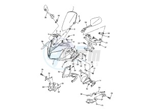 FZ1 FAZER 1000 drawing COWLING