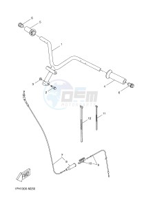 NS50 NITRO (1PH4) drawing STEERING HANDLE & CABLE