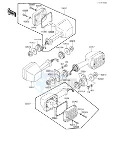 EX 305 B [GPZ 305] (B1) [GPZ 305] drawing TURN SIGNALS