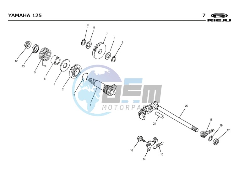 KICKSTART SHAFT  EURO2