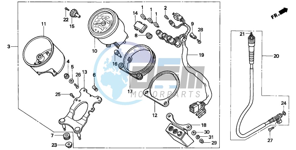 METER (VT1100CV/CW/C2)