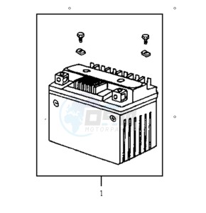 JET EURO X 50 25KMH drawing BATTERY