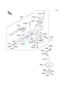 VN 1500 J [VULCAN 1500 DRIFTER] (J1-J2) [VULCAN 1500 DRIFTER] drawing CLUTCH MASTER CYLINDER