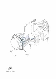 YFM700FWAD GRIZZLY 700 EPS (BDE7) drawing HEADLIGHT