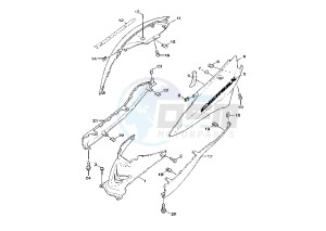 NXC CYGNUS X 125 drawing REAR BODY