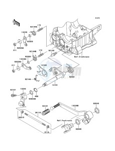 ZRX1200R ZR1200A6F FR GB XX (EU ME A(FRICA) drawing Gear Change Mechanism