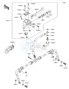 BRUTE FORCE 750 4x4i EPS KVF750HHF EU drawing Front Master Cylinder