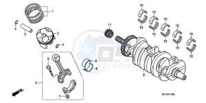 CB600FA3A UK - (E / ABS MKH ST) drawing CRANKSHAFT/PISTON